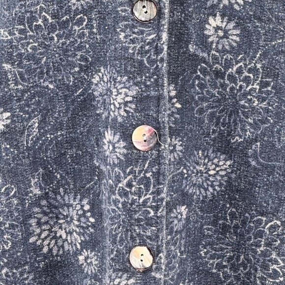 2/$18‎ SALE! Coldwater Creek Jacket Womens M Floral Button Up Thick Cottagecore - Picture 6 of 8